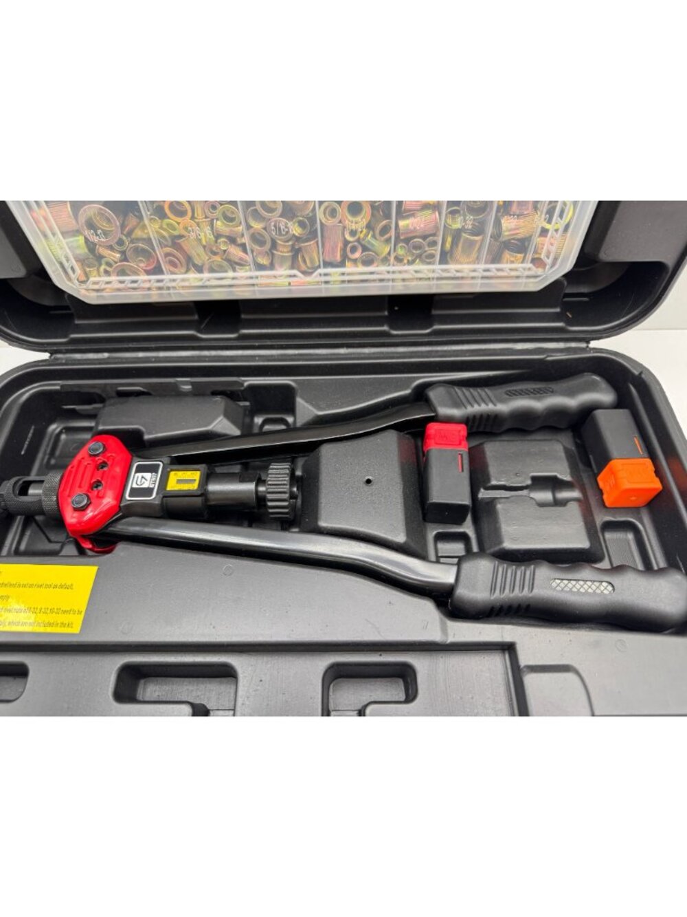Professional Rivet Nut Tool Kit With Assorted Rivet Nuts Set And Carrying Case - Picture 8 of 9